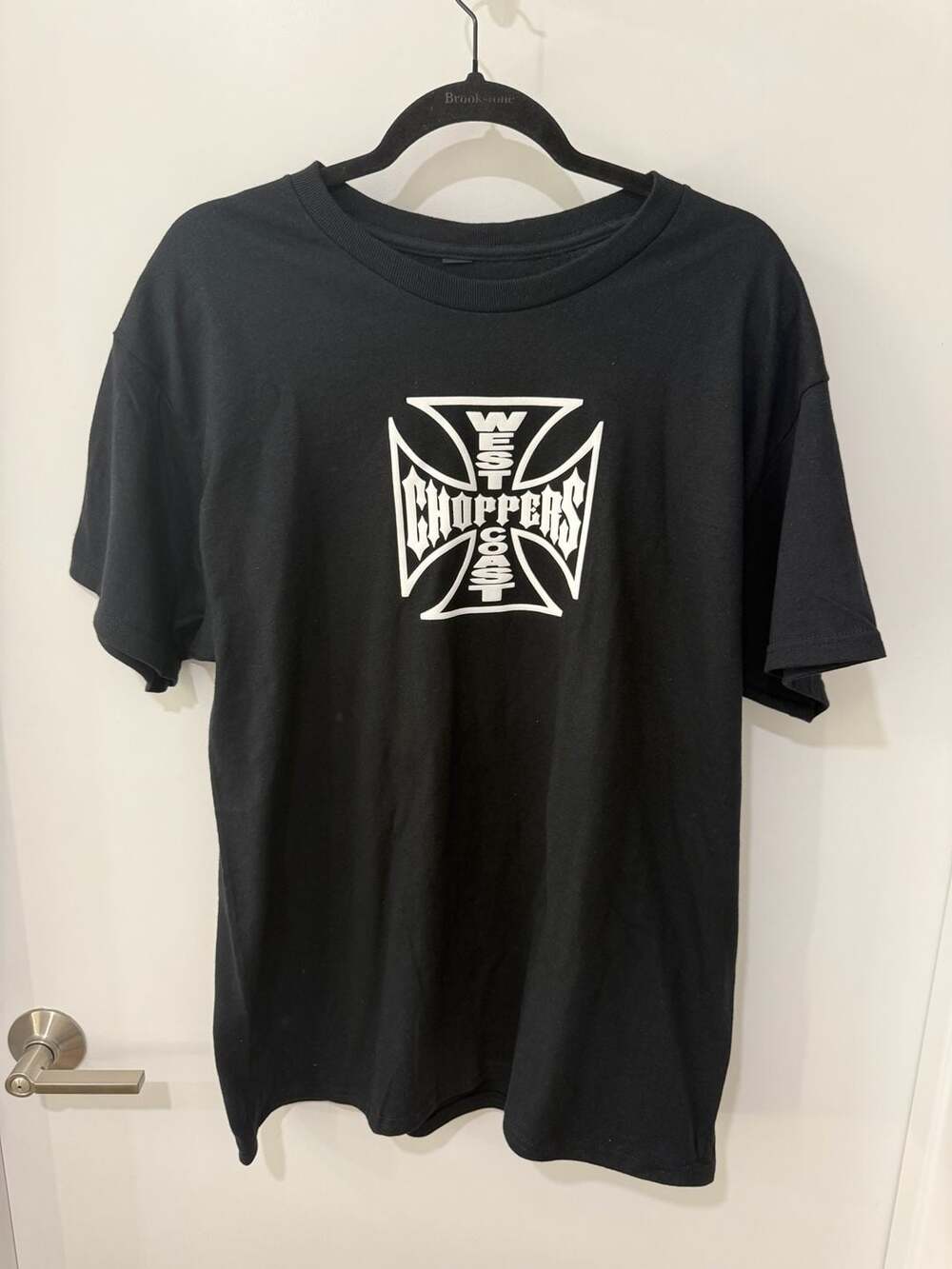 West Coast Choppers Classic Iron Cross Logo Black T-Shirt
